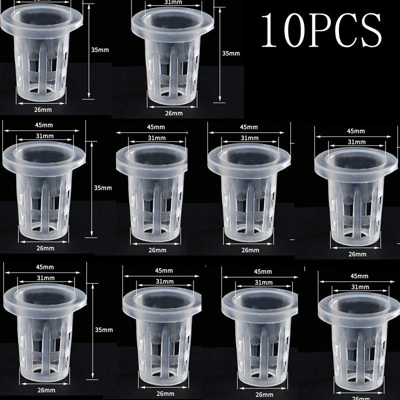 10/20/50Pcs Hydroponic Colonization Net Basket Plant Nursery Pot Aeroponic Vegetable Planting Grow Soilless Culture Sponge Cup