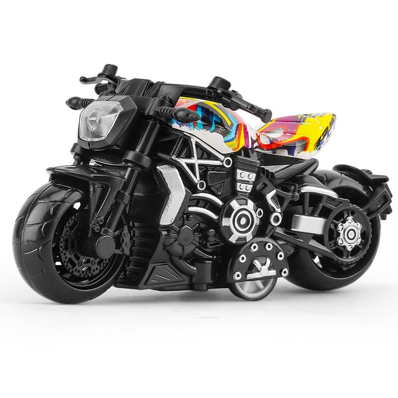 Alloy Motorcycle Keychain Toy Car for Boys