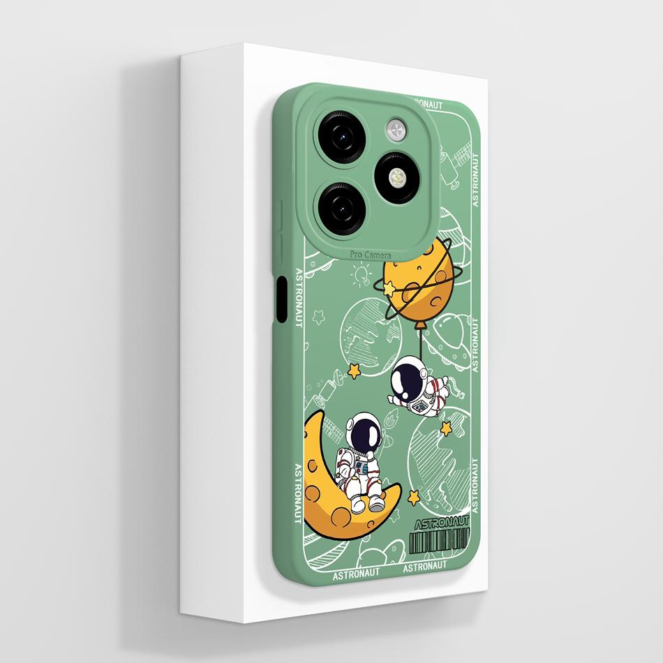 For Tecno Spark 20 Pro Plus 20C Case Creative Cartoon Cover For Spark20 Pro 4G 5G Soft Liquid Silicone Anti Drop Phone Protector