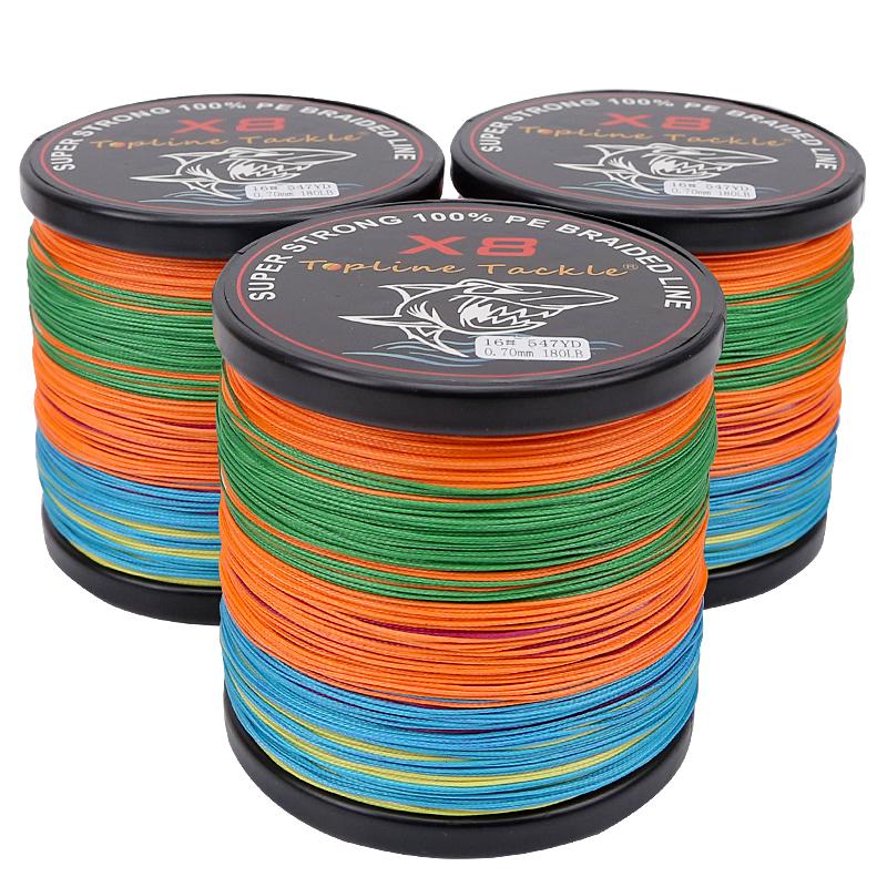 Super Resistente Treccia PE X8 Filo da Pesca 1000M 8 Fili Intrecciati Filo da Pesca in Mare 8 Trecce Filo Intrecciato Resistente