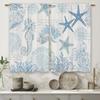 Modern Window Curtain Fresh Checkered Sunflower Printed Home Decoration Kitchen Bedroom Curtains Set Of 2 Made Polyester With Rod Pocket Decor