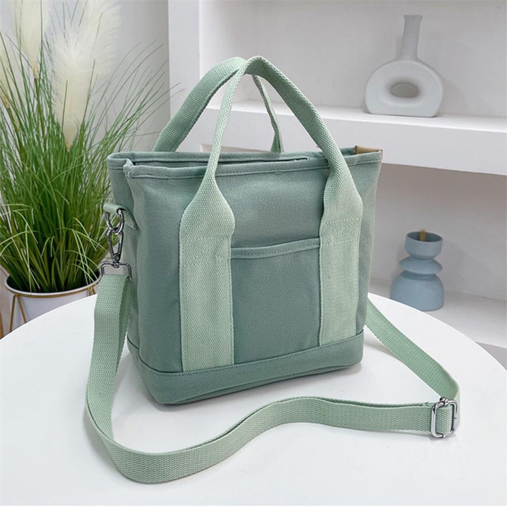 Women's Canvas Tote Bag  Handbags for Commuting Bag Pure Color Messenger Shoulder Bag Female Handbag