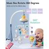 1PC Musical Baby Crib Mobile with Lights Music Projection for Infants Remote Control Crib Toys for Newborn Baby Mobile for Crib Toys