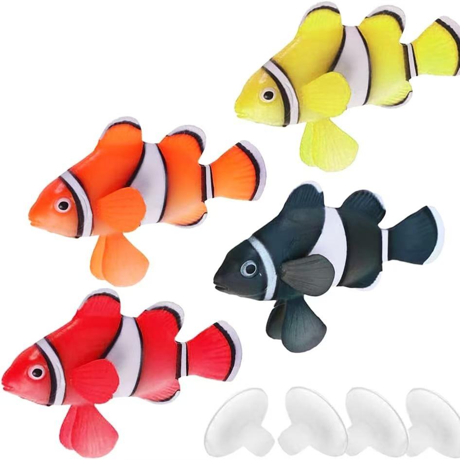 Aquarium Landscape: Swimming Luminous Plastic Fish Decorations