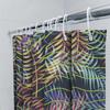 Bright Tropical Palm Leaves Shower Curtain Multicolored Leaf Design for Bathroom Decor – 72 x 72 (Red Blue Yellow Green)