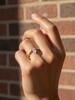 925 Sterling Silver Minimalism Smooth V-shape Zircon Ring For Women Engagement Wedding Anniversary High Quality Fine Jewelry