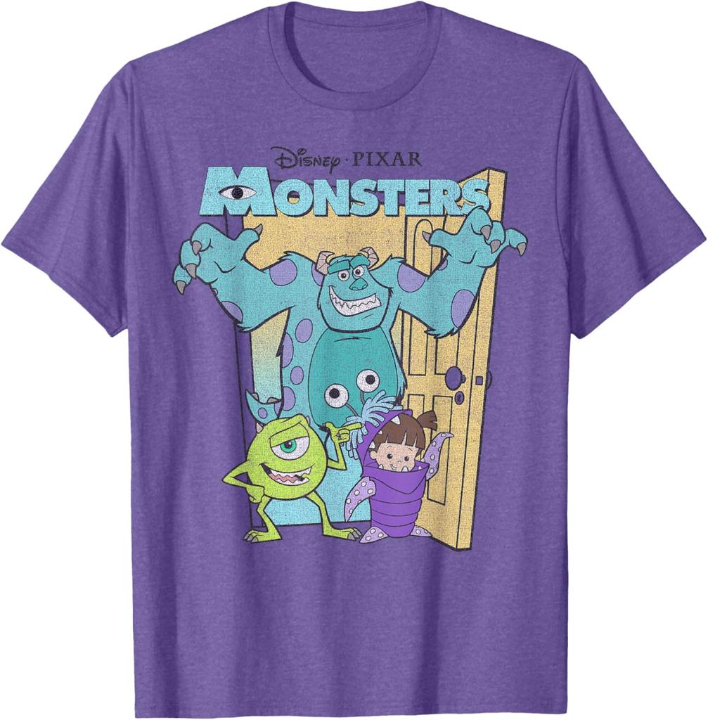 Disney Pixar Monsters Inc. Mike Sully Boo Group Poster T-Shirt