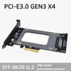 PCIE Risers 4X to SFF-8639 Adapter PCIE SSDs Card Support SSDs 2.5inch SSDs to PCIE 4X Risers Card Converter Replacement