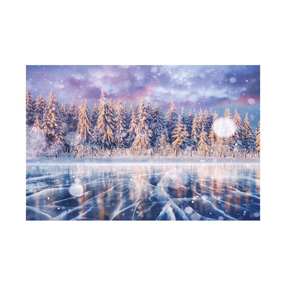 Plakat Świąteczny Scena Śnieżna Rekwizyty Tła Festiwalowego do Dekoracji Domu, Imprez, Studia, Uroczystości Plenerowych, Ślubu