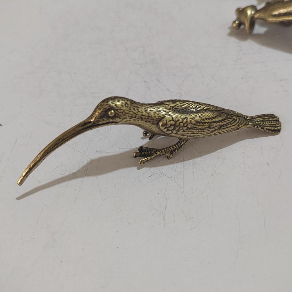 Bronze Gorilla Adler Ornament: Kleiner Vogel & Zazen Frosch Tisch-Briefbeschwerer-Skulptur im Antik-Stil