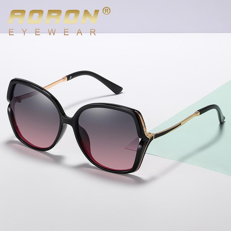 

Женские модные поляризационные солнцезащитные очки с большой оправой, уличные очки с антибликовым покрытием UV400, солнцезащитные очки