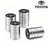 4Pcs Aluminum Alloy Tire Valve Caps Anti Leak Dust Cover Car Wheel Accessory For Toyota Hilux Corolla RAV4 Camry Highlander C-HR