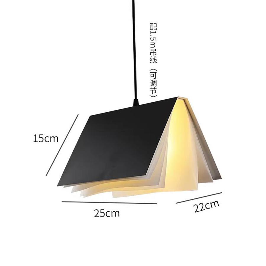 Modern Book Led Pendant Lights Luminaire Living Room Dining room Suspension Hanging Light Bedroom Bedside Pendant Lamp