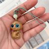 2PCS Lucky Snake Keychain Wooden Bag Phone Chain Cute Snake New Year Pendant  Collection