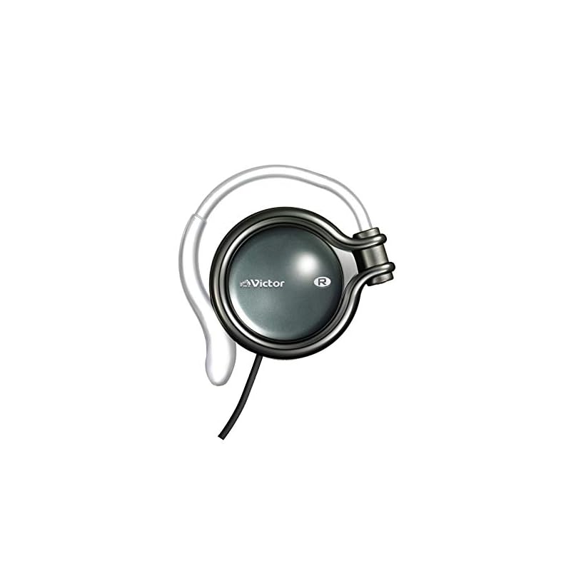 

JVC HP-AL102-B open on-ear headphones ear hook type onyx black