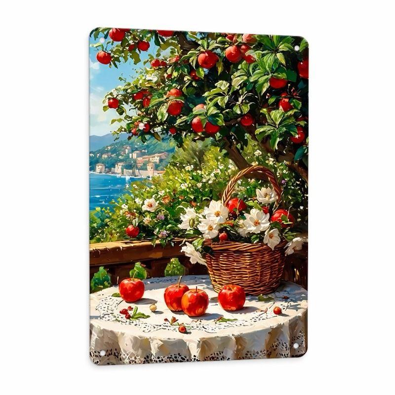 

**Vintage Metal Tin Sign Wild Flowers Wall Art Home Decor 20x30 cm**