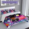 3pcs Juice WRLD1 Pattern Bedding Set Duvet Cover Set Includes Duvet Cover &pillowcases, Perfect All Season Bedroom Decoration & Gift
