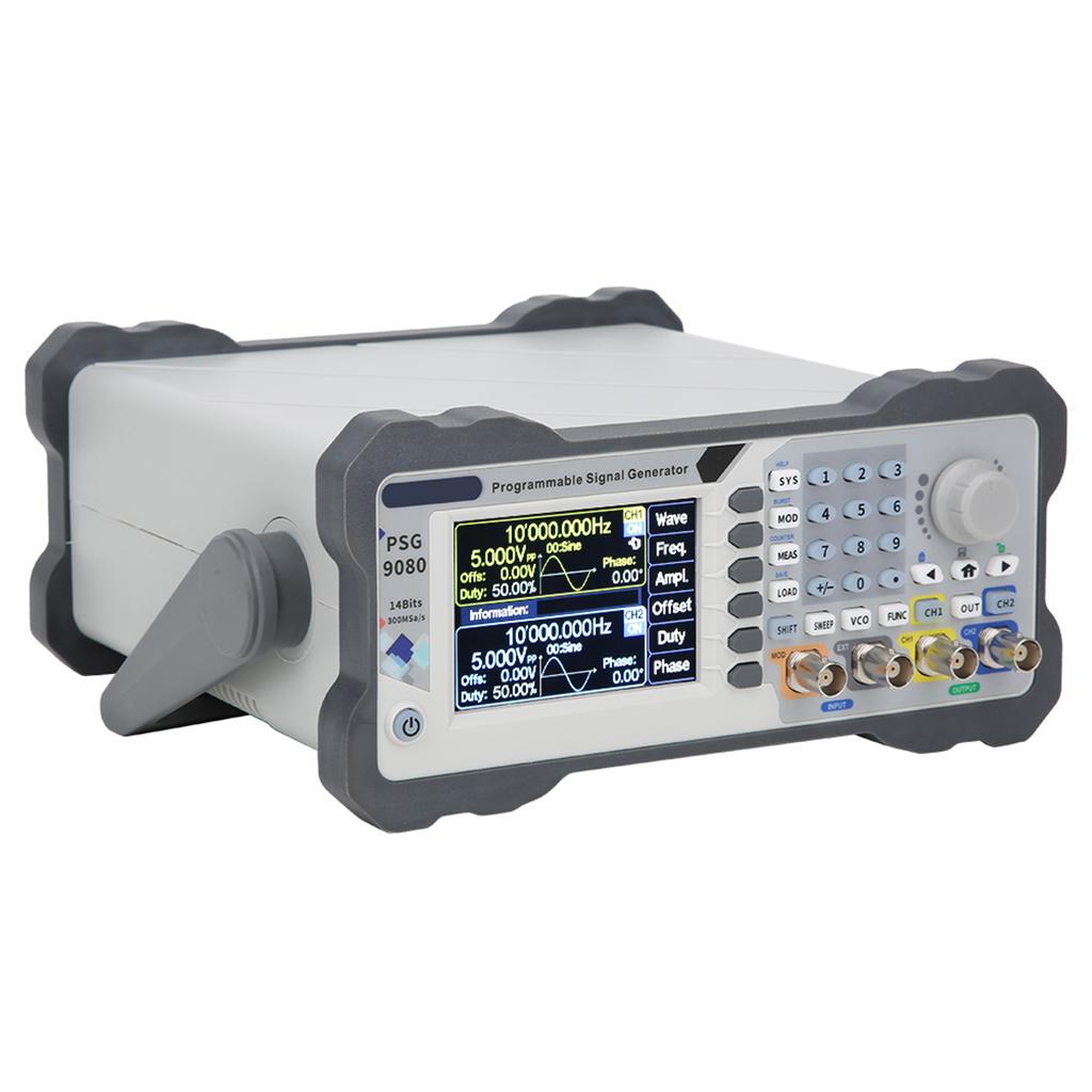 PSG9080 80MHZ Programmable Dual Channel Arbitrary Waves Generator Signal Amplitude ModulationUK 220V