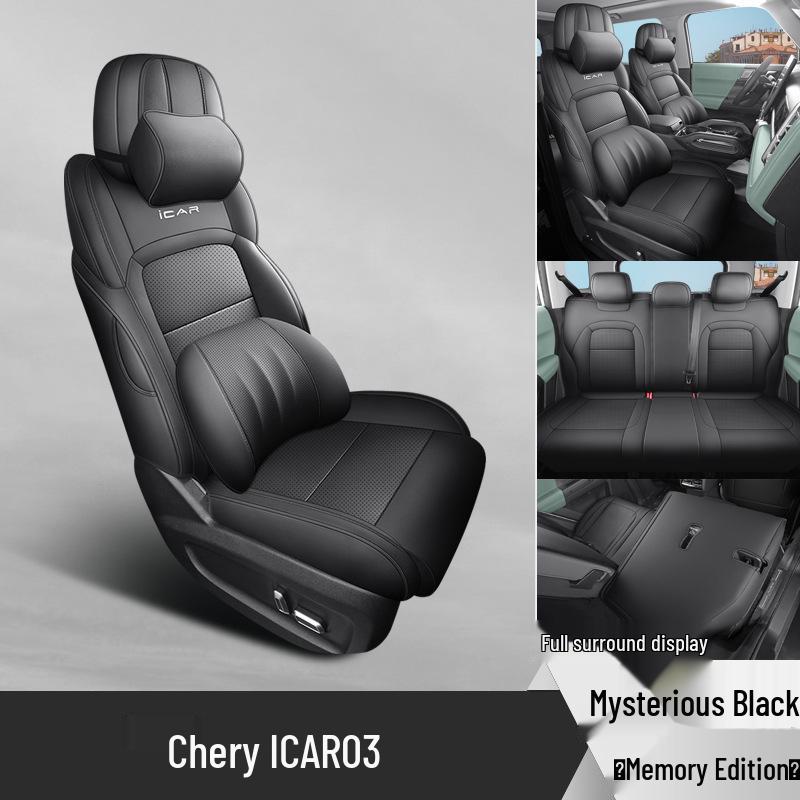 New Universal 5-Seat Full Leather Car Seat Cushion for Car03 - All Seasons