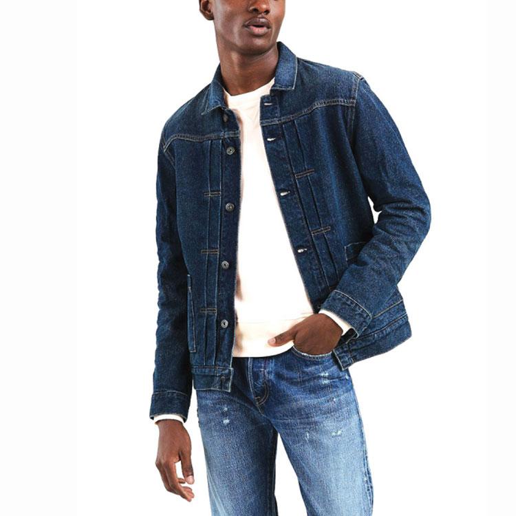 Levis Midnight Blue Label Series Solid Comfortable Long Sleeve Casual Denim Jacket Men Jacket 28943-0017