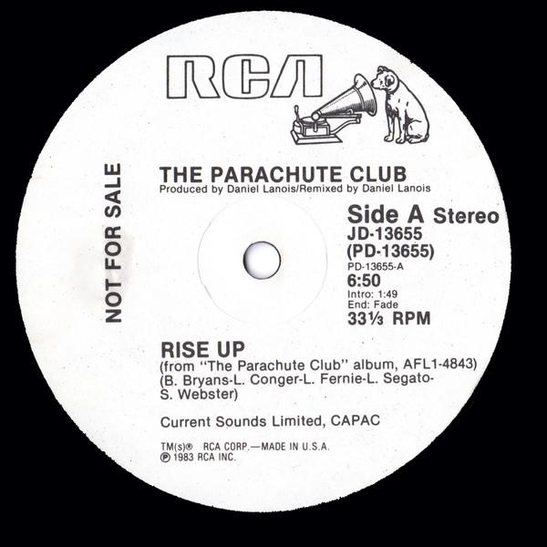 

12inch Record PARACHUTE CLUB Rise Up JD13655 RCA 1983 US Dance Electronica Used