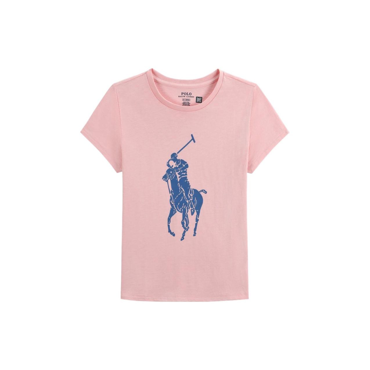 

Женская футболка с коротким рукавом и логотипом Polo Ralph Lauren, розовая, WMPOKNINCU20467-650 XS