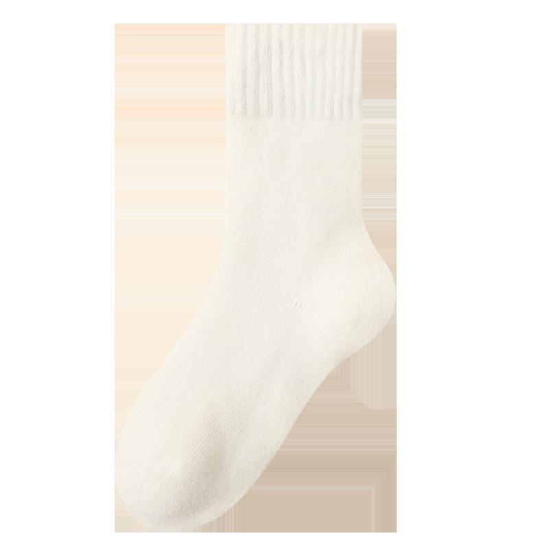 "Women's Plush Winter Socks - Velvet, Thick, Warm Mid-Tube Home & Sleep Socks"