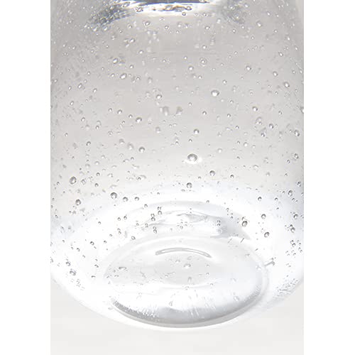 FOYER Clear Glass Flower Vase, 10cm H X 7cm W, 2c00025CL F