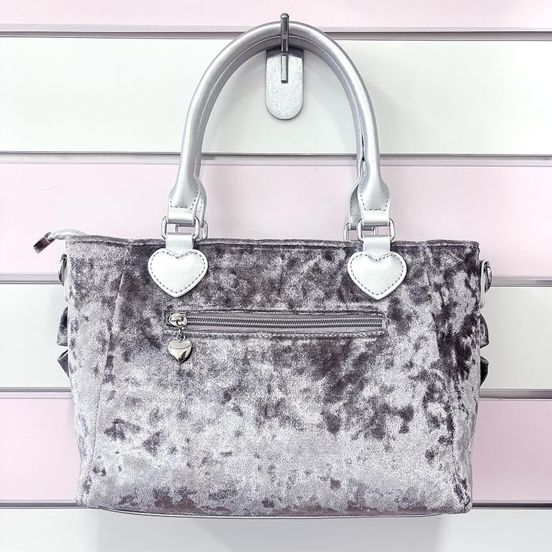 Pearl Ribbon Velvet Ita Gray [Best Wish] Bag, [Used]