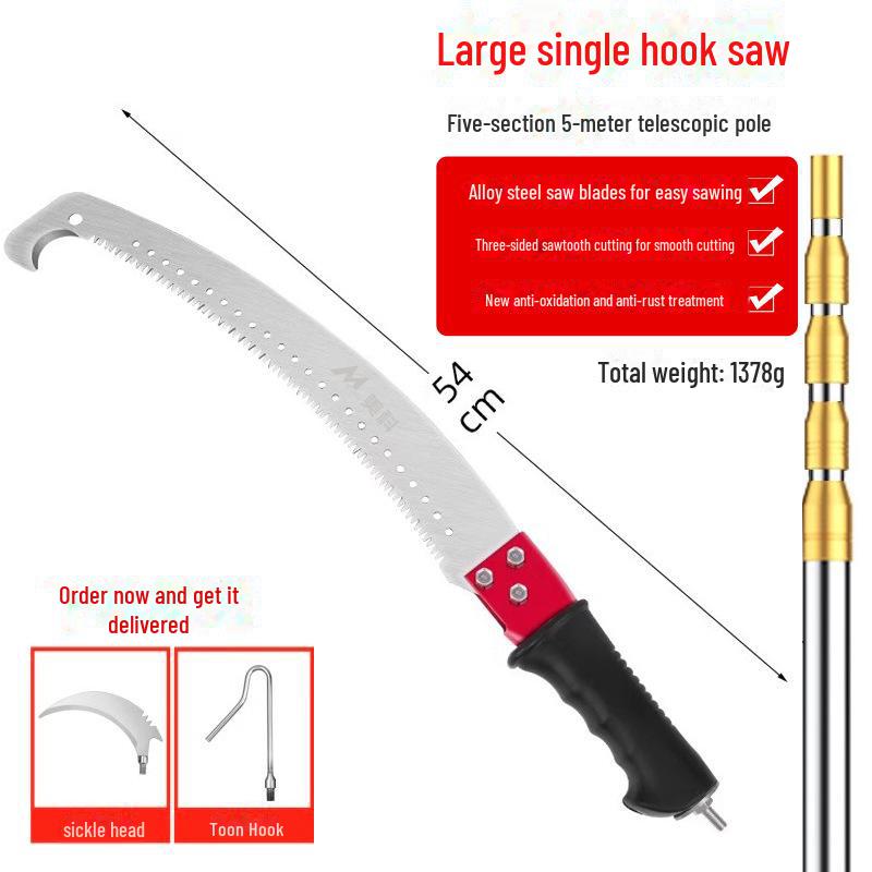 Teleskopische Astsäge für hohe Reichweite: Multifunktionales Outdoor-Werkzeug zum Schneiden von Bäumen und Ästen