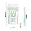 10pcs Soft Bristles Toothbrush Household Adults Teeth Stain Oral Cleaning PP