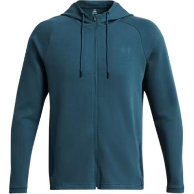 Doppelstrick Zip Komfort Kapuzen Langarm Jacke Herren Jacke Mineralblau 1379659-414
