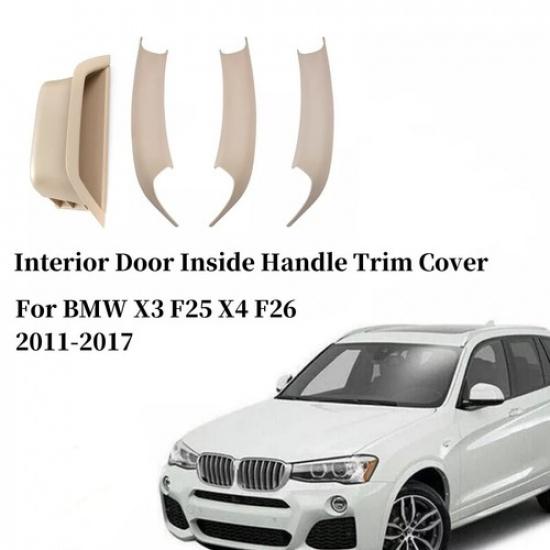 Inner Handle Interior Door Panel Pull Trim Cover For BMW X3 X4 F25 F26 2011-2017