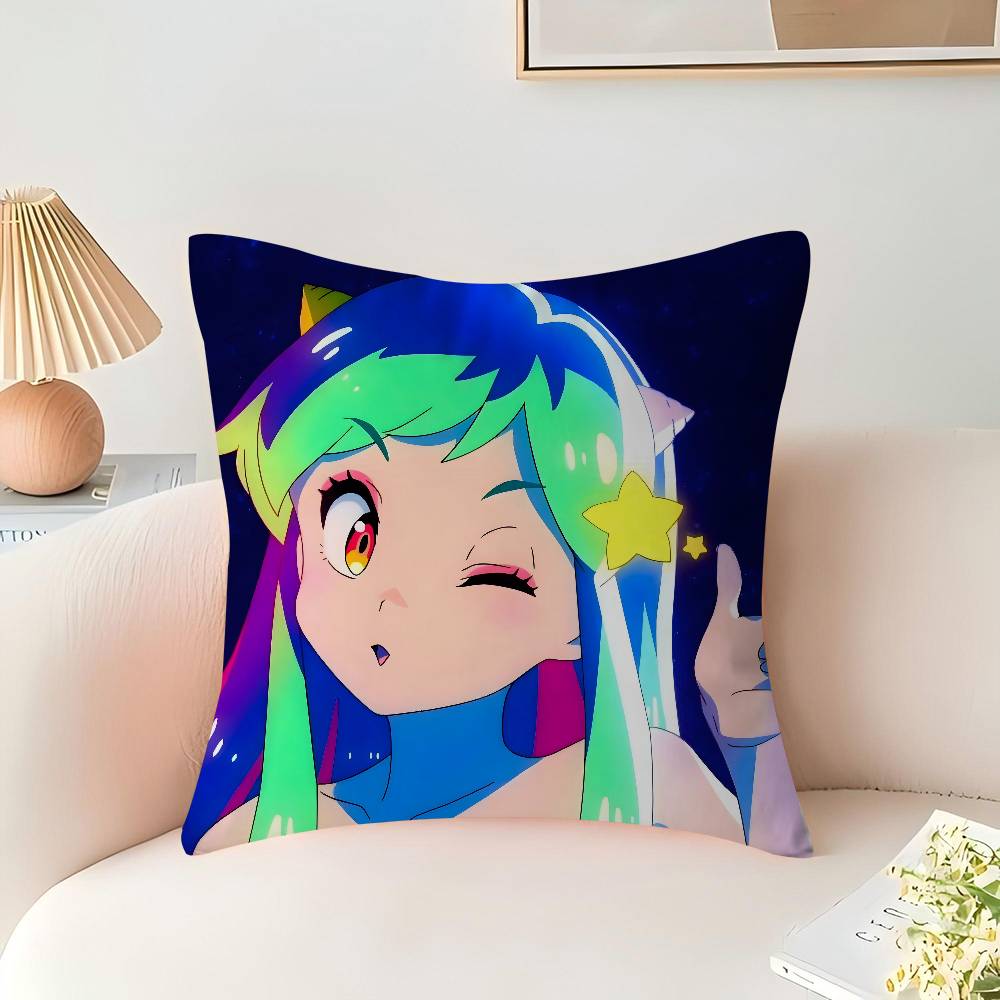 UruseiS Anime Y-Yatsura Büro Kissenbezug Auto Kissenbezug 45x45CM Lendenkissenbezug Sofakissenbezug