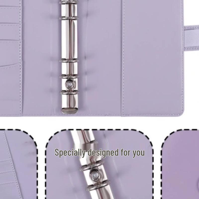 Macaron A6 Cute Loose-leaf Notebook with Magnetic Buckle