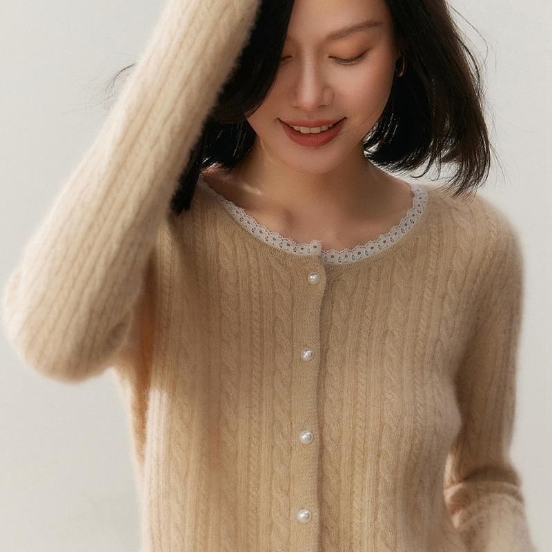 Qinghe 100% Pure Cashmere Women's Sweater - Ultra Soft Luxury Winter Pullover
