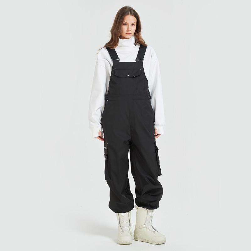 Waterproof and Warm Ski Bib Pants for Men & Women - Durable Outdoor Wear for Skiing