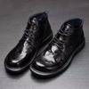 Fashion Cowhide Men's Shoes Vintage Men's Boots Real Leather Ankle Boots