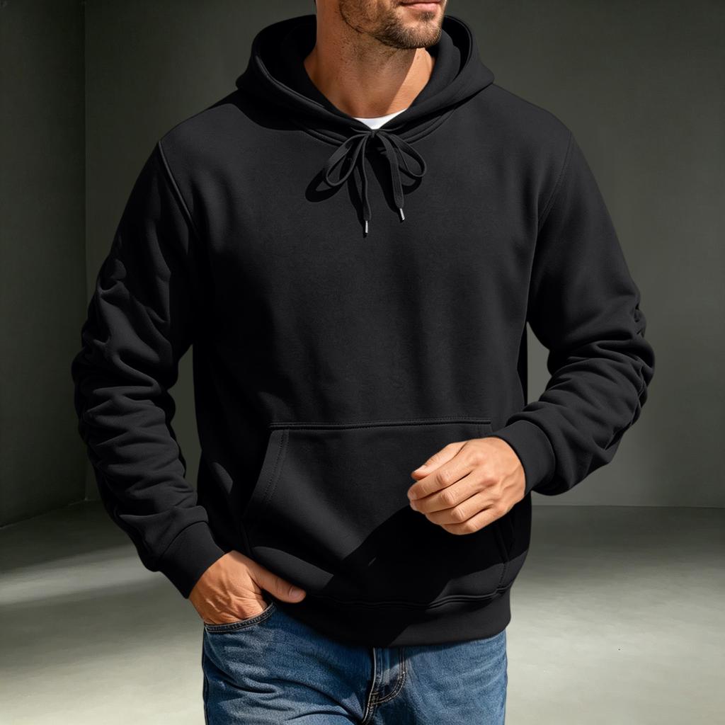 Men's Hoodie Casual Long Sleeve Pullover Sweatshirt for Fall and Winter Everyday Wear