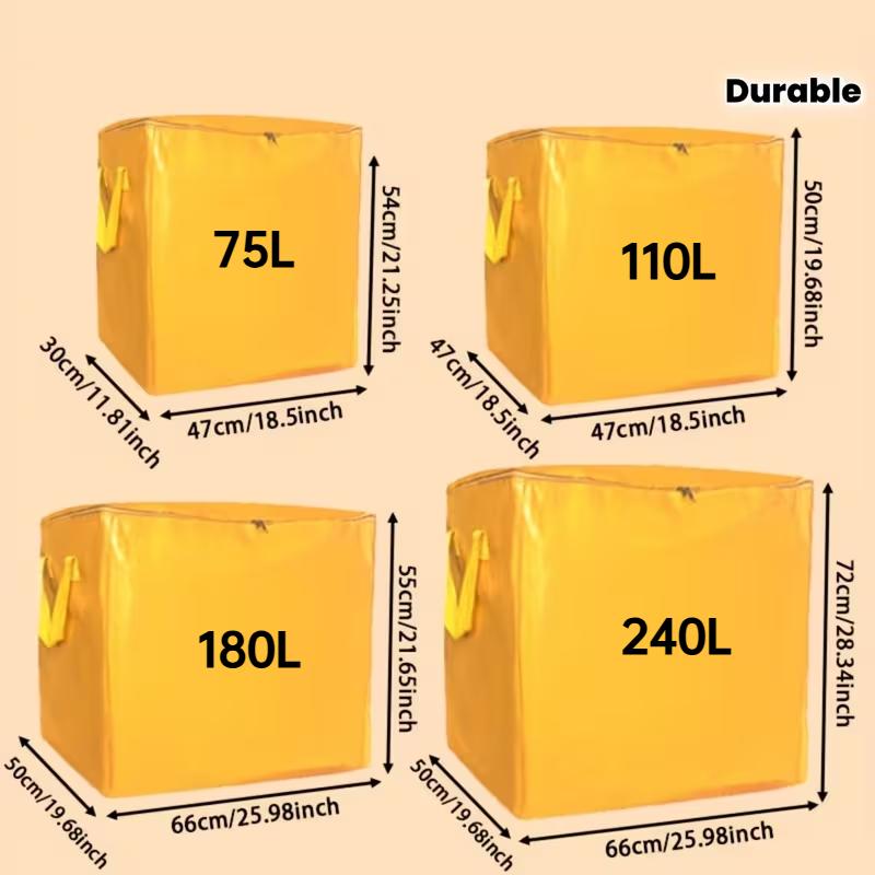 Large Capacity Moving Storage Bag Thickened Waterproof Tote Quilt Clothes Organizer Sacks For House Moving Dorm Seasonal Storage