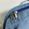 Simple Fengsen Campus Denim Canvas Zipper Casual Backpack Travel Backpack