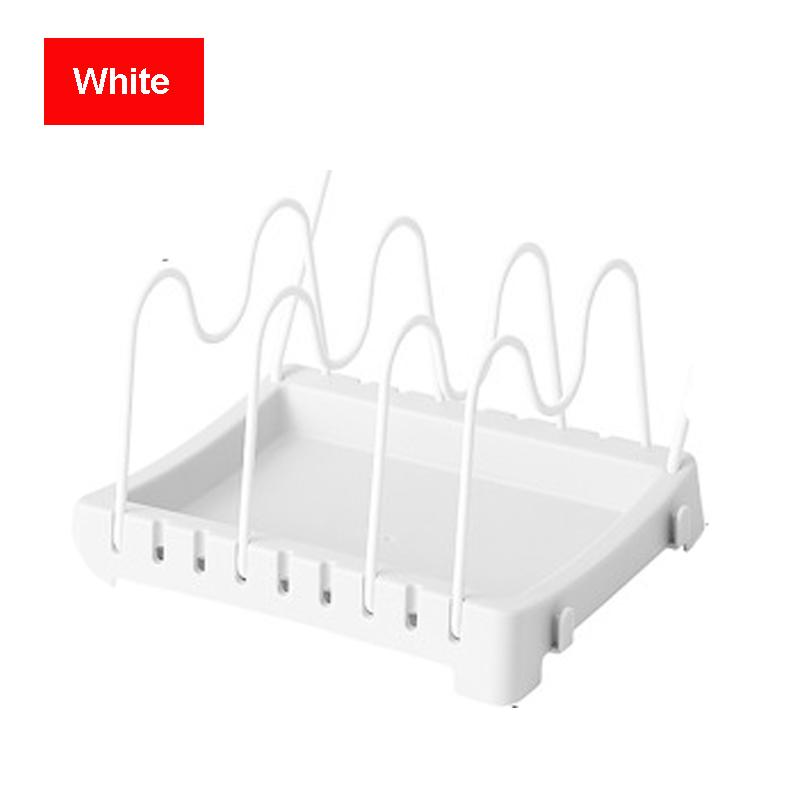 1PCS Kitchen Pan Pot Cover Lid Rack Stand Spoon Holder Home Storage Soup Spoon Rests Drain Rack Kitchen Organizer Shelf ToolsTowel Holder Rack