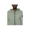 STONE ISLAND Giacca da uomo con cappuccio, manica lunga, tinta unita, con zip, verde K1S156100042S0051-V0055
