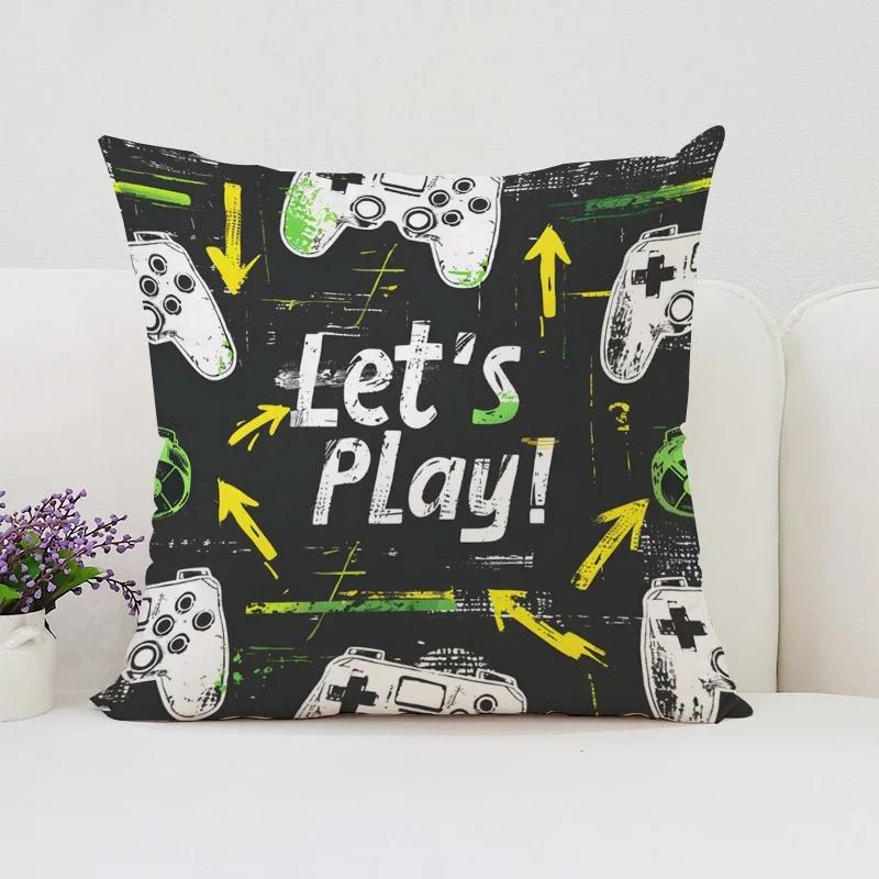 Home Decor TV Game Fan Style Square Pillowcase Cushion Cover Anime New Design Gamer Grip Printed 45x45 Gift for Kids