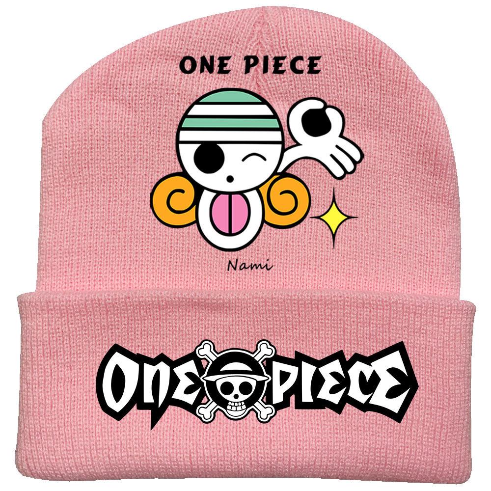 One Piece Anime Knit Hat: Warm Velvet Lined, Rolled Brim, Adult Outdoor Beanie