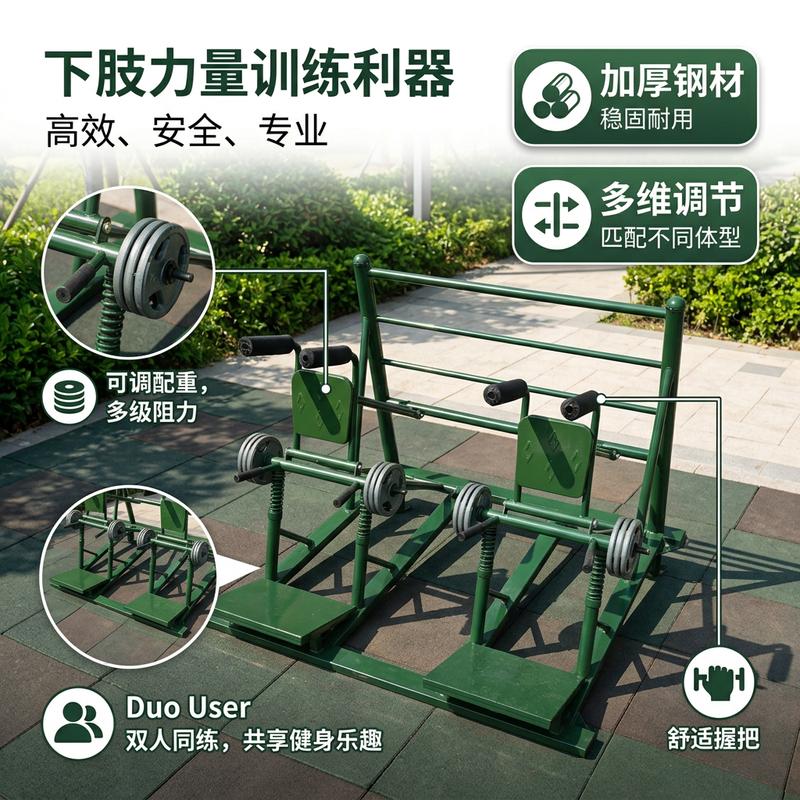 Kairui Outdoor Dual-Station Lower Body Trainer