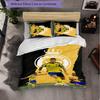 Biancheria da Letto a Tema Cristiano Ronaldo Set 3 Pezzi Copripiumino Biancheria da Letto Decorativa per Stanza Adolescenti Decorazione Casa