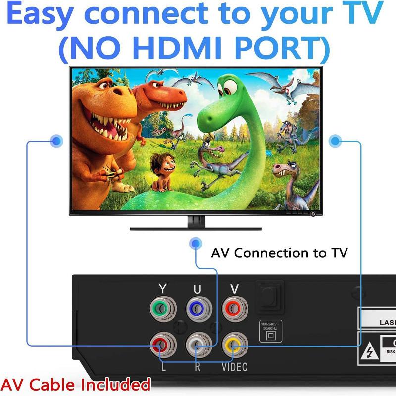 HD 1080P Household DVD Player Children's HD Eye Protection Mini CD Player Intelligent Dolby 5.1 Surround Sound VCD Machine