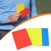 Red Yellow Blue Referee Cards PVC Penalty Card Kit for Football Official School Match Games
