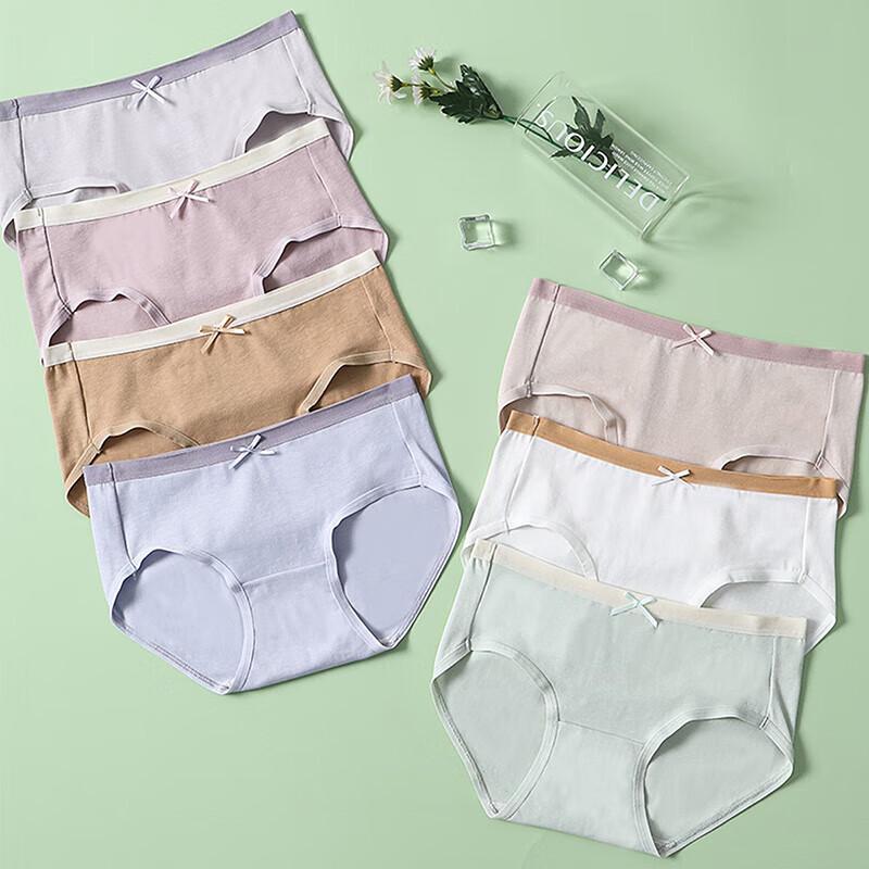 Yiershuang Women's 4-Pack Cotton Antibacterial Briefs